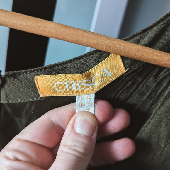 Pre-loved Bohemian Crisca Dress in greens German - size 44GB / 12US / Large - Picture 6 of 16